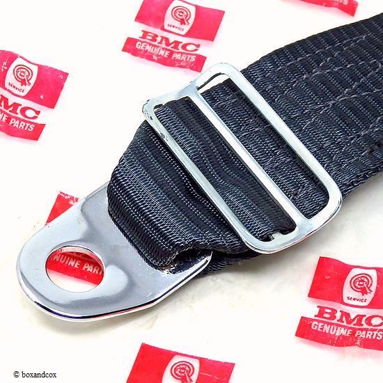 貴重！ BMC GENUINE KANGOL 3Point Static Seat Belts/BMC純正 カンゴール 3点式シートベルト セット  デッドストック BOX - bac style