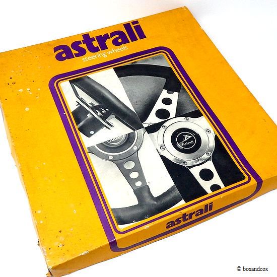 1960's 英国 Vintage Astrali/オールド アストラリ レザーステアリング ミニ用ボス フルSET BOX - bac style