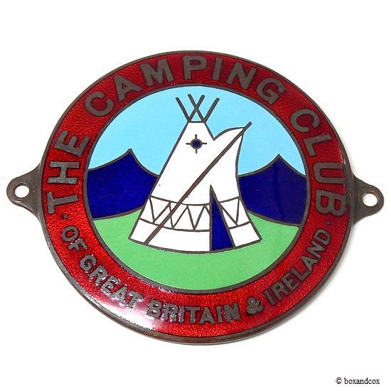 貴重！ THE CAMPING CLUB OF GREAT BRITAIN グリルバッジ J.R.GAUNT製