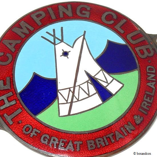 貴重！ THE CAMPING CLUB OF GREAT BRITAIN グリルバッジ J.R.GAUNT製