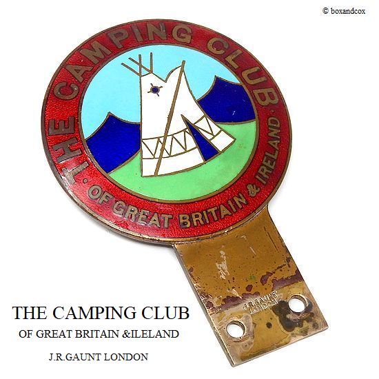 貴重！当時物 THE CAMPING CLUB OF GREAT BRITAIN カーバッジ J.R.