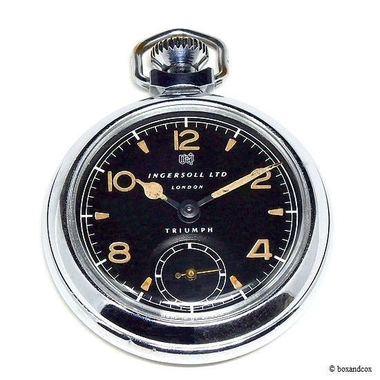 1950's INGERSOLL LONDON TRIUMPH POCKET WATCH/インガーソル