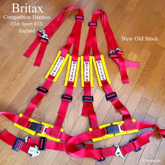 Britax Competition Harness Set NOS/ブリタックス 4×4 ハーネス 赤