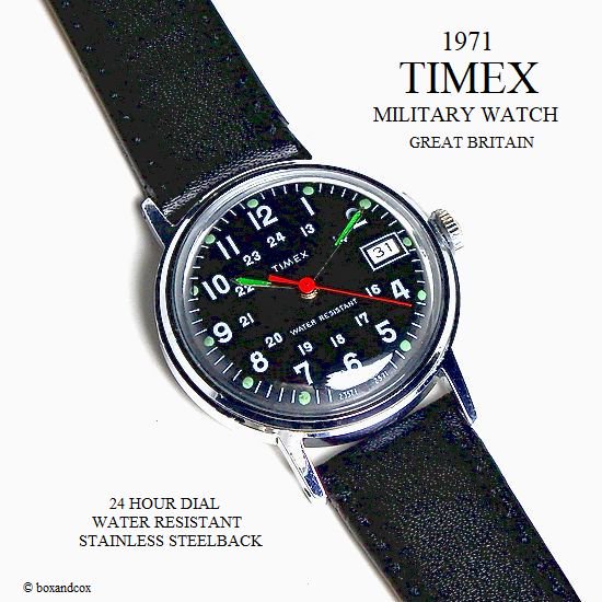 1971年 Vintage TIMEX MILITARY DATE/英国 ビンテージ タイメックス