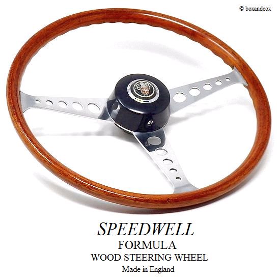 1960's SPEEDWELL FORMULA WOOD/スピードウェル フォーミュラー ウッド ステアリング 48スプラインボス MINI -  bac style