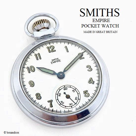 1950's SMITHS EMPIRE POCKET WATCH/スミス エンパイア 懐中時計 SV/GN 