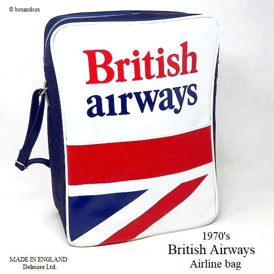 1970's British Airways Airline bag shoulder UJ/エアライン ユニオン