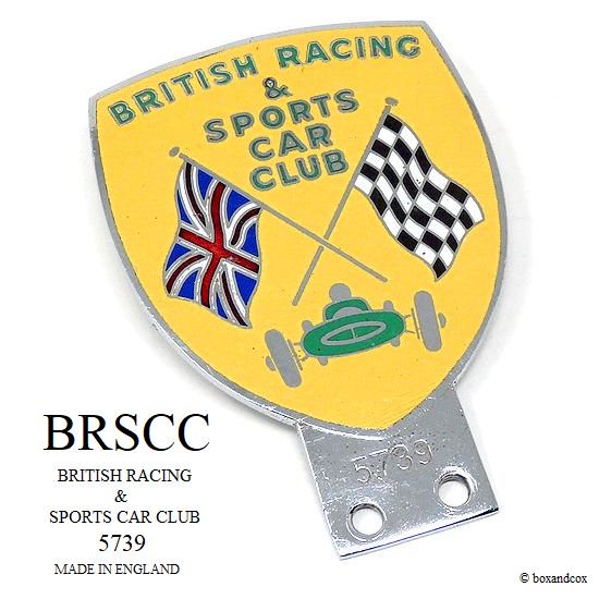 BRSCC ブリティッシュレーシングスポーツ グリルバッジ カーバッジ