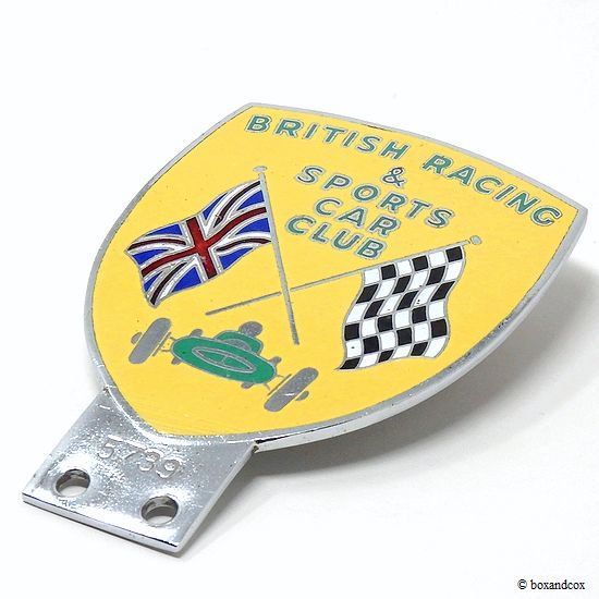 1950-60's BRSCC/BRITISH RACING & SPORTS CAR CLUB 会員用カーバッジ