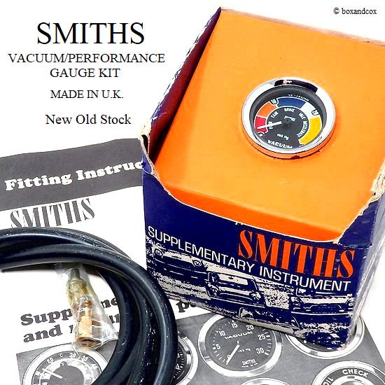 NOS SMITHS VACUUM/PERFORMANCE GAUGE KIT/スミス バキュームゲージ キット デッドストック BOX - bac  style