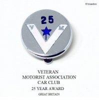1960's Vintage VETERAN MOTORIST ASSOCIATION CAR CLUB 25 YEAR AWARD ԥХå
