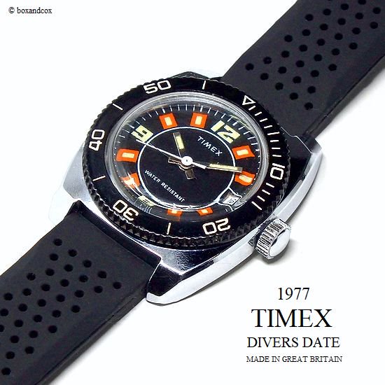 1977年 Vintage TIMEX DIVERS DATE/英国 ビンテージ タイメックス