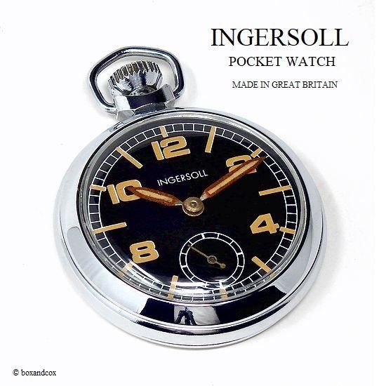 1960's INGERSOLL POCKET WATCH/インガーソルト 懐中時計 ミリタリー