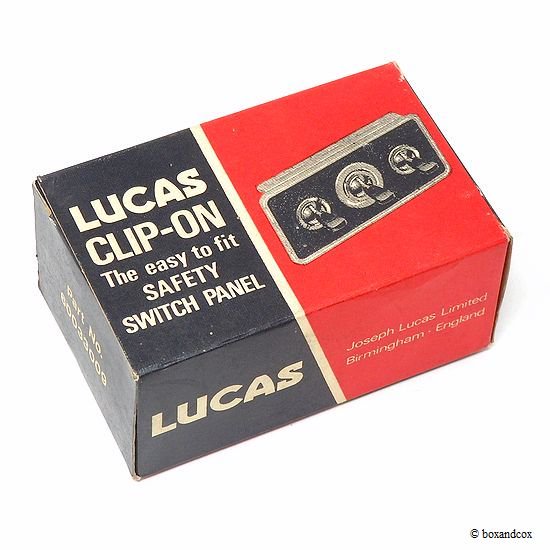 NOS LUCAS CLIP-ON Illmination Switch Panel/ルーカス クリップオン イルミネーション スイッチパネル BOX  デッドストック 完品 - bac style