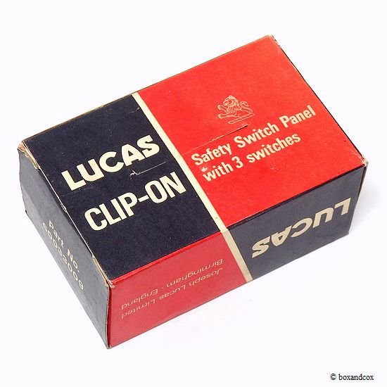 NOS LUCAS CLIP-ON Illmination Switch Panel/ルーカス クリップオン イルミネーション スイッチパネル BOX  デッドストック 完品 - bac style