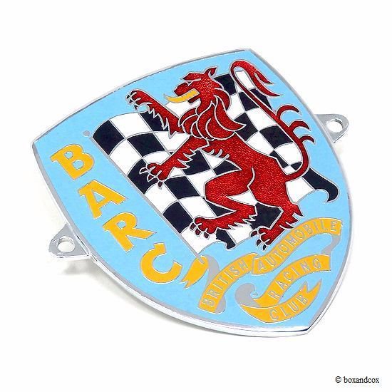 NOS 1960's BRITISH AUTOMOBILE RACING CLUB GRILLE BADGE/BARC グリルバッジ デッドストック  - bac style