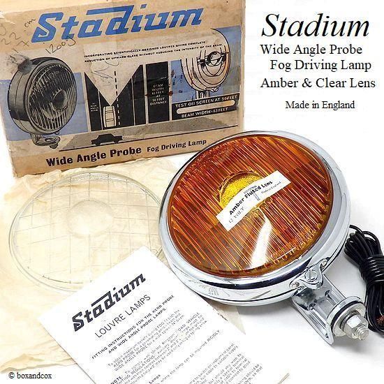 NOS Stadium Wide Angle Probe Fog Lamp Amber & Clear Lens/スタジアム フォグランプ  アンバー&クリア レンズ BOX デッドストック - bac style