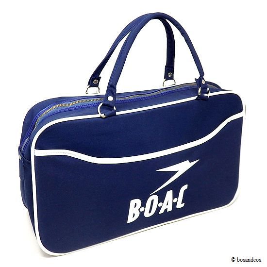 NOS 1960's BOAC Airline Cabin bag Boston/エアライン ボストンバッグ 