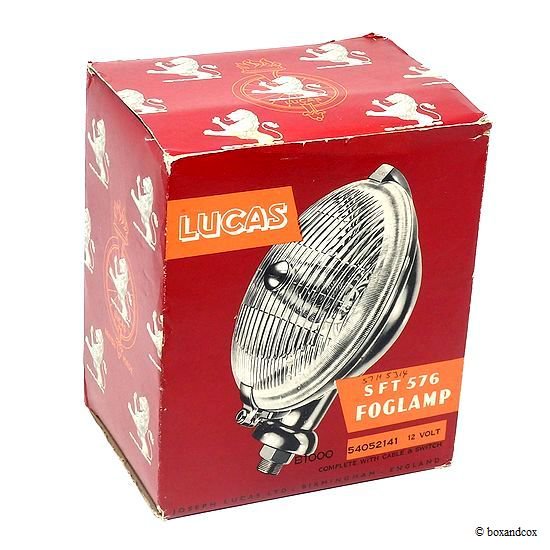 NOS 1955 LUCAS SFT 576 FOG LAMP/1955年製 ルーカス フォグランプ デッドストック BOX - bac style