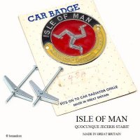 NOS 1960's ISLE OF MAN CAR BADGE/マン島 カー グリルバッジ デッドストック 未開封