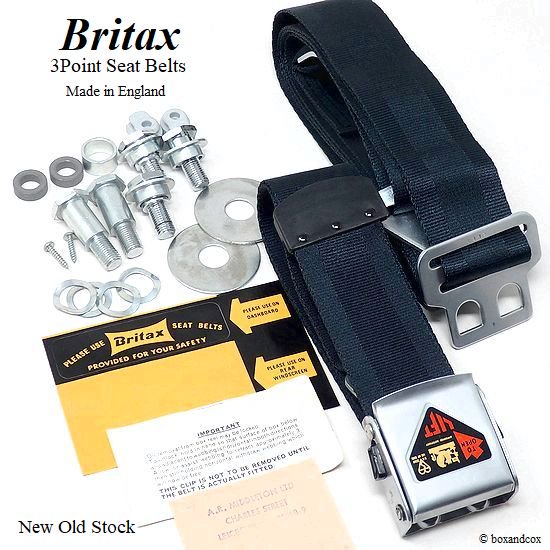 NOS Britax 3Point Seat Belts/ブリタックス 3点式 シートベルト デッドストック - bac style