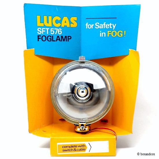 NOS LUCAS SFT/SLR 576 LONG RANGE DRIVING LAMP/ルーカス スポットランプ デッドストック  ディスプレイBOX - bac style