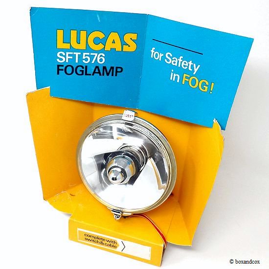 NOS LUCAS SFT/SLR 576 LONG RANGE DRIVING LAMP/ルーカス スポットランプ デッドストック  ディスプレイBOX - bac style