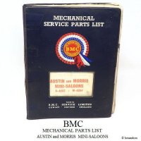 1960'S BMC MECHANICAL SERVICE PARTS LIST  AUSTIN and MORRIS MINI-SALOONS/ꥸʥ ᥫ˥ ӥ ѡĥꥹ ߥ