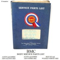 1960'S BMC BODY SERVICE PARTS LIST MINI MK2 SALOONS & COOPERRILEY & HORNRT MK3 ܥǥѡĥꥹ ߥ