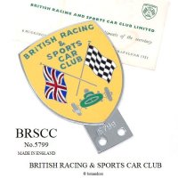 NOS 1960's BRSCC/BRITISH RACING & SPORTS CAR CLUB ѥХå NO.5799 ǥåɥȥå