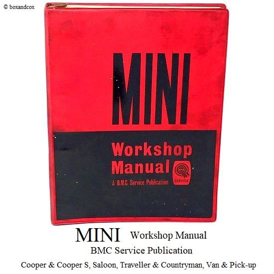 1960'S BMC MINI Workshop Manual/ミニ ワークショップ マニュアル - bac style