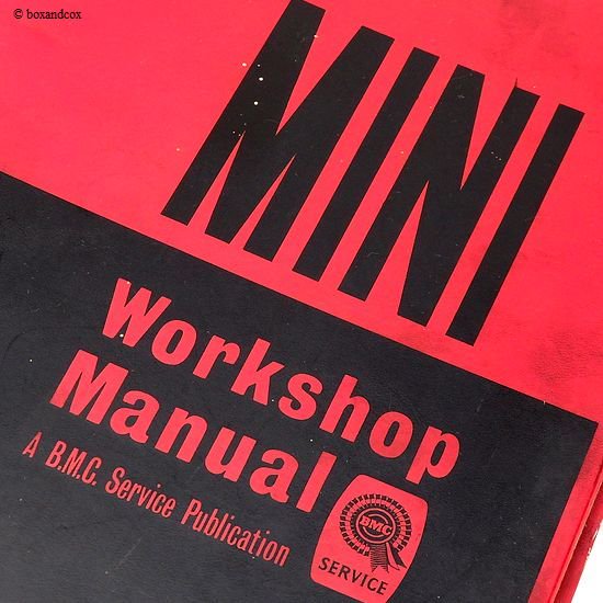 1960'S BMC MINI Workshop Manual/ミニ ワークショップ マニュアル - bac style