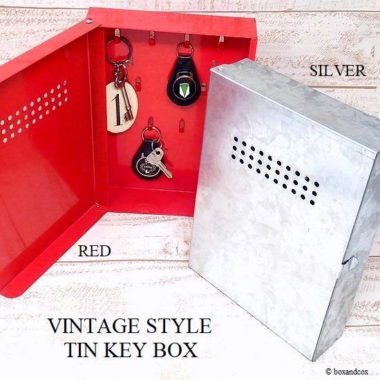 VINTAGE STYLE TIN KEY BOX/ビンテージスタイル ブリキ キーボックス 