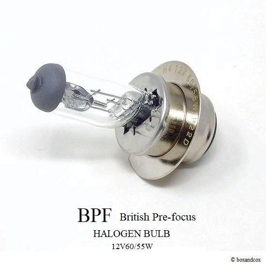 BPF-British Pre-focus HALOGEN BLUB/ハロゲンバルブ 12V 60/55W - bac