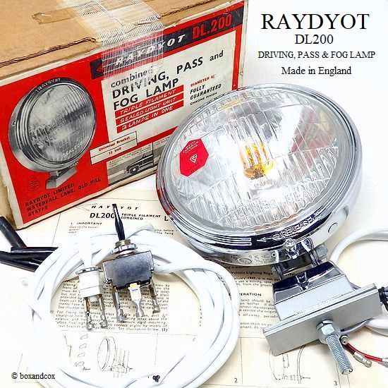 NOS 1960's RAYDYOT DL200 DRIVING, PASS & FOG LAMP/レイヨット