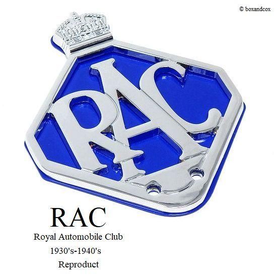 NEW 1930's-40's RAC/Royal Automobile Club グリルバッジ Reproduct - bac style