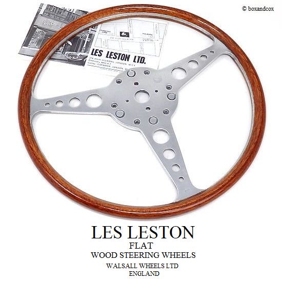 1960's LES LESTON FLAT WOOD STEERING WHEELS/レスレストン フラット