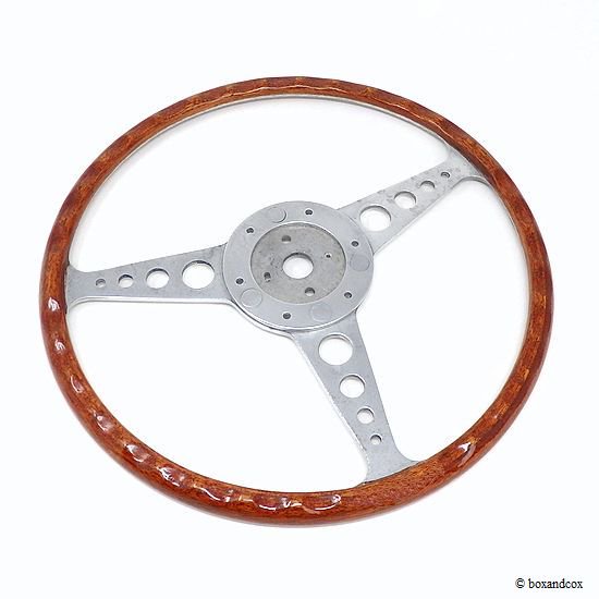 1960's LES LESTON FLAT WOOD STEERING WHEELS/レスレストン フラット ウッド ステアリング - bac  style