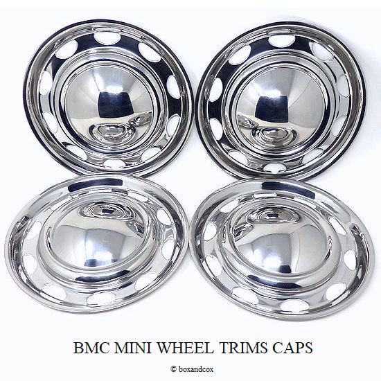 BMC MINI MK1 & MK2 WHEEL TRIMS CAPS SET/ミニ ワンプレスホイールキャップ 4枚SET - bac style