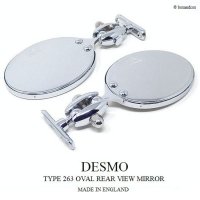 DESMO 263 OVAL REAR VIEW MIRROR SET/デスモ オーバル CONVEXミラー 2個セット