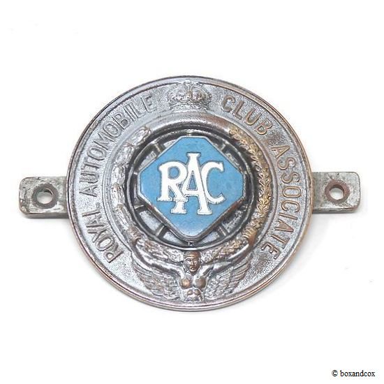 1938-45年 RAC/Royal Automobile Club グリルバッジ 七宝 ステー・フィ