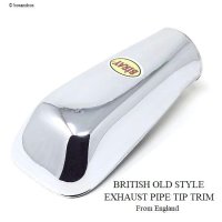 BRITISH OLD STYLE EXHAUST PIPE TIP TRIM/英国オールドスタイル エキゾースト マフラーカッター　