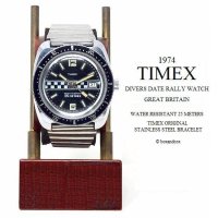 1974 VINTAGE TIMEX  DIVERS DATE RALLY ORIGINAL BRACELET/英国 ビンテージ タイメックス ダイバーズ デイト ラリー 腕時計