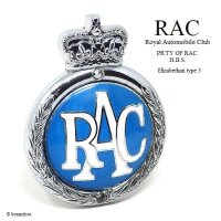 1950's RAC/Royal Automobile Club グリルバッジ 七宝 エナメル オリジナルフィティング付