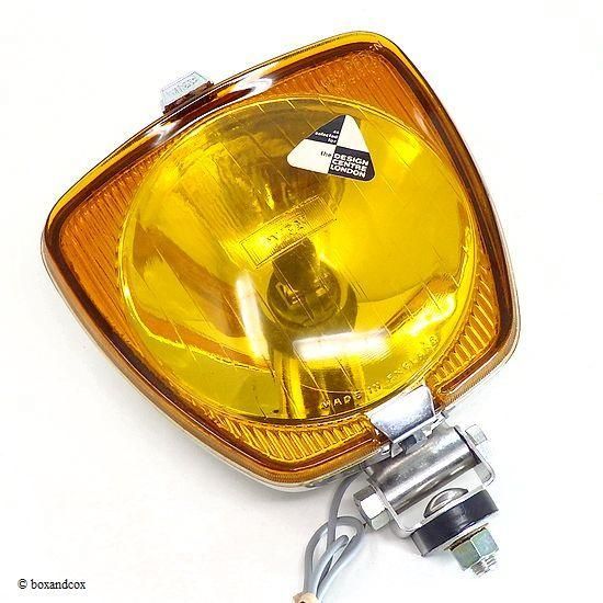 NOS 1960-70's WIPAC TYPE 575 SPOT LAMP YELLOW LENS