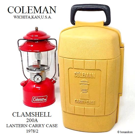VINTAGE COLEMAN CLAMSHELL LANTERN CASE 200A/ビンテージ コールマン 