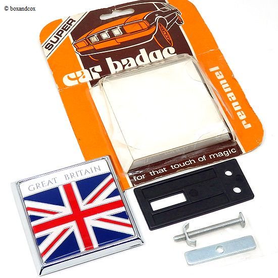 NOS GREAT BRITAIN UJ CAR BADGE by RENAMEL/GB ユニオンジャック 