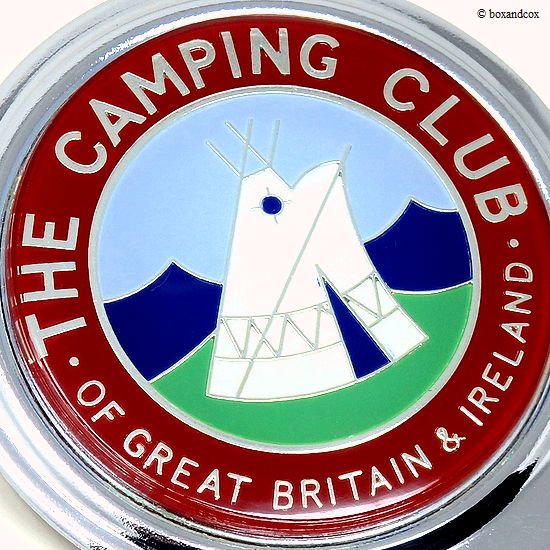 1960's THE CAMPING CLUB OF GREAT BRITAIN CAR BADGE/キャンピング