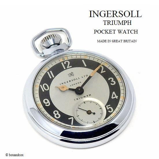 1960's INGERSOLL LONDON TRIUMPH POCKET WATCH/インガーソル