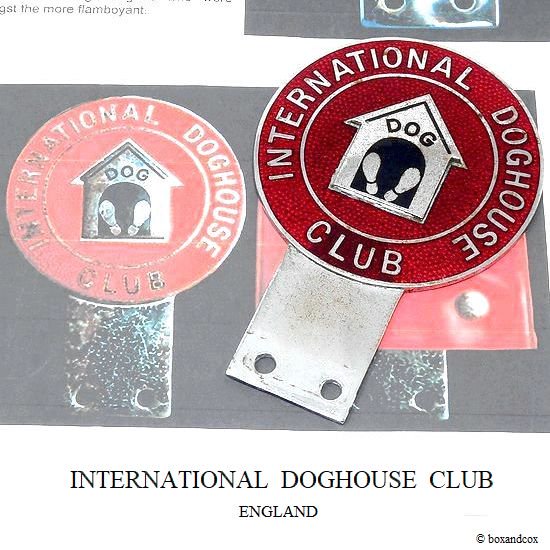 1960's ORIGINAL INTERNATIONAL DOGHOUSE CLUB BADGE/ドッグハウス
